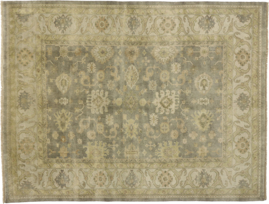 9 x 12 Transitional Classic Oushak Rug 30042