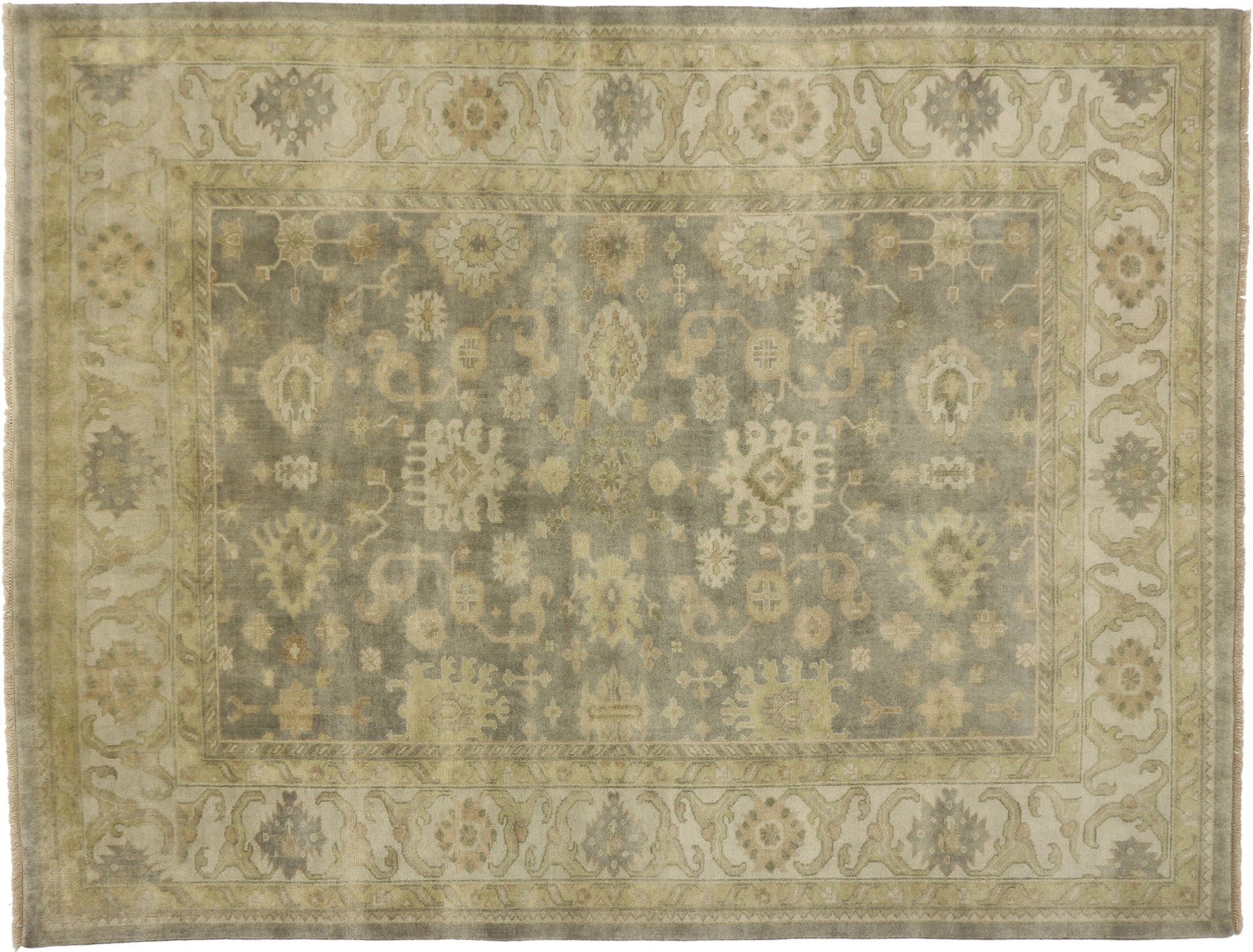 9 x 12 Transitional Classic Oushak Rug 30042