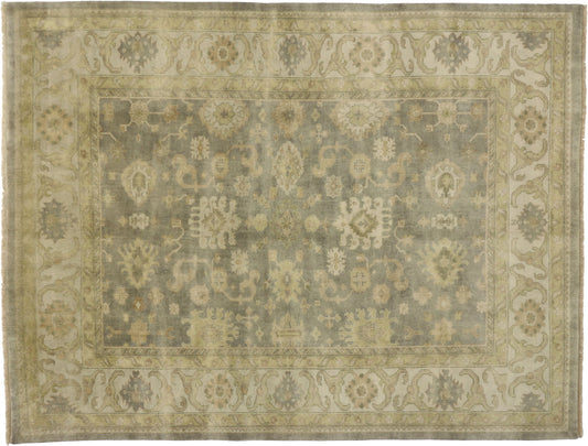 9 x 12 Transitional Classic Oushak Rug 30042