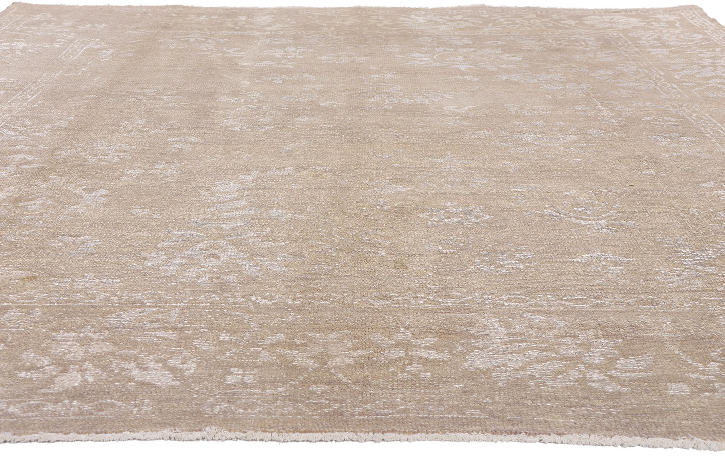8 x 10 - Taupe Indian Oushak Rug - 30099