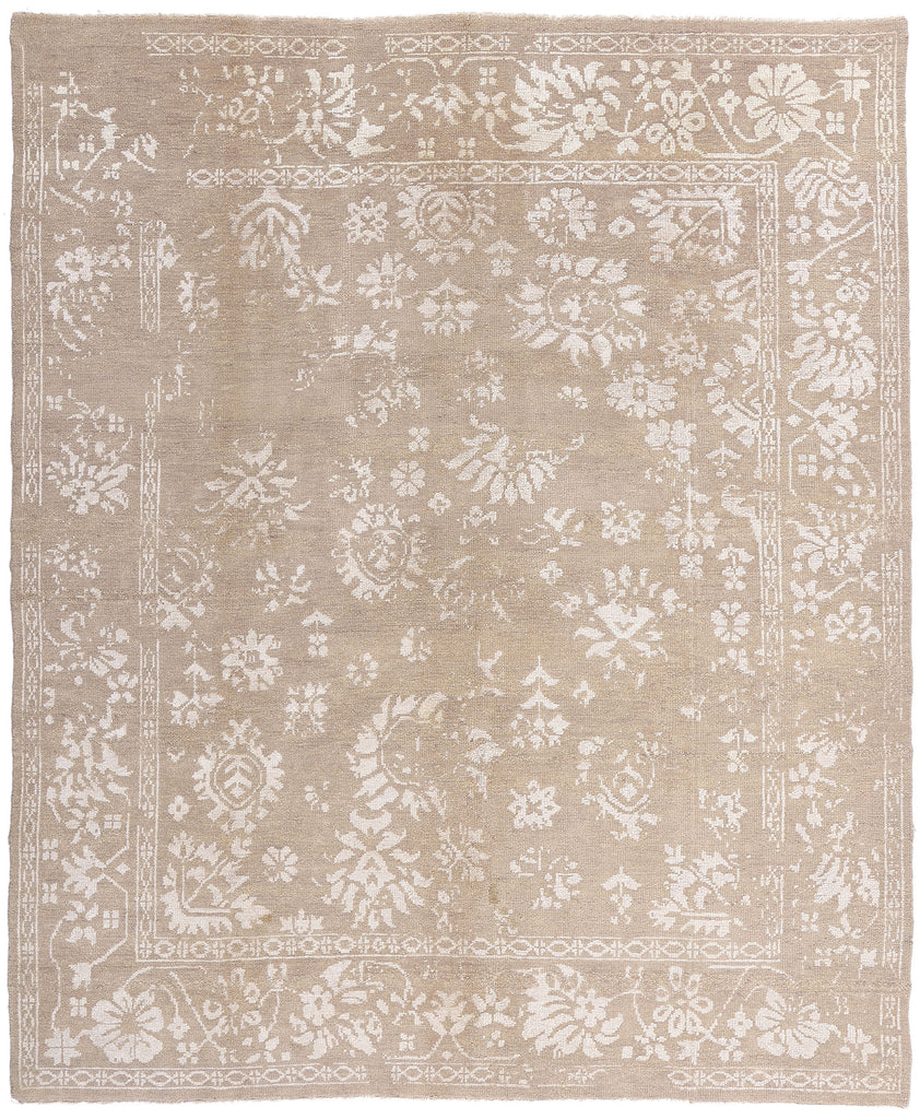 8 x 10 - Taupe Indian Oushak Rug - 30099