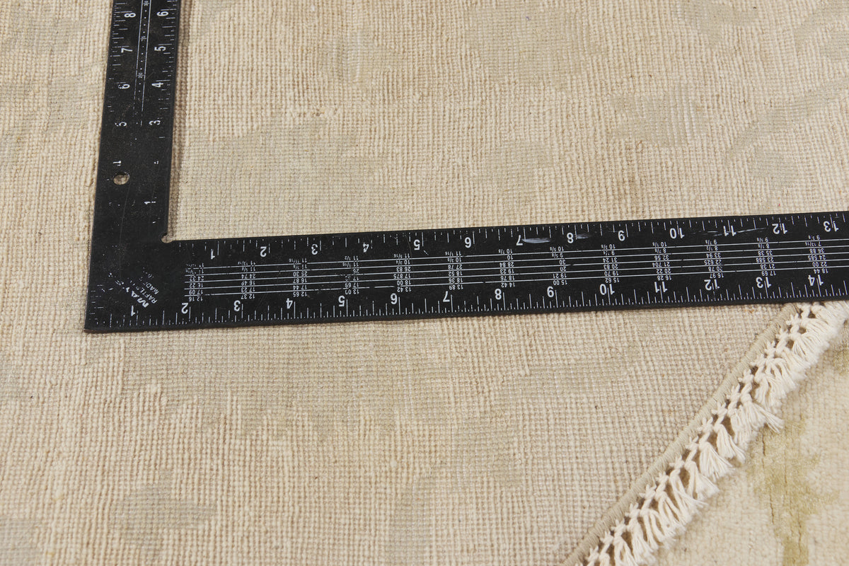 8 x 8 - Beige New Round Indian Rug - 30286