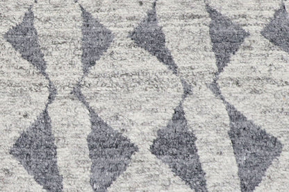 9 x 13 - Gray Indian Moroccan Rug - 30354