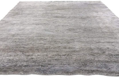 6 x 9 - Gray Indian Transitional Rug - 30465