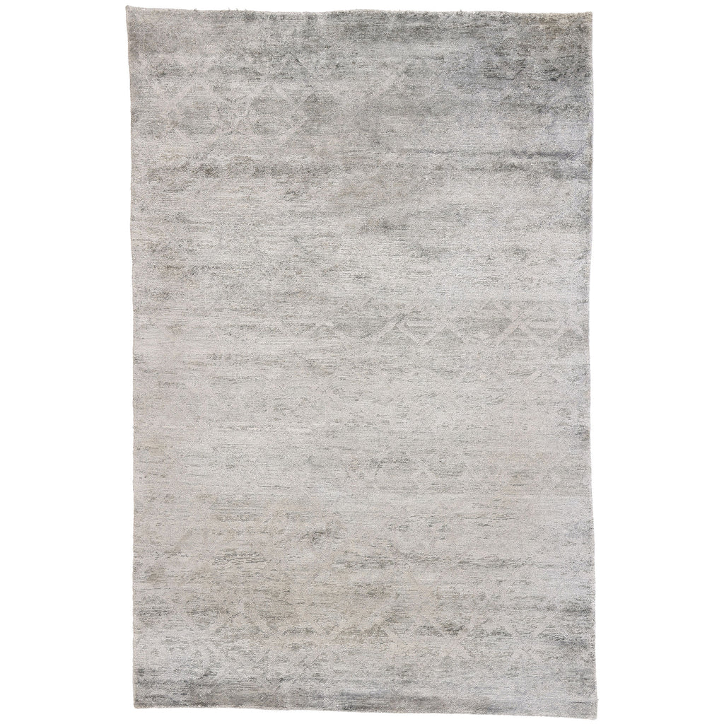 6 x 9 - Gray Indian Transitional Rug - 30465