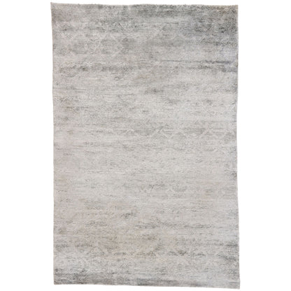 6 x 9 - Gray Indian Transitional Rug - 30465