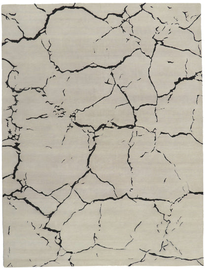 9 x 12 - Beige Indian Contemporary Rug - 30880