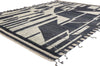8 x 10 Abstract Noir Echoes Modern Moroccan Rug 31224