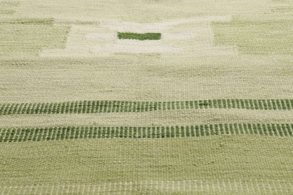 9 x 11 - Green New Kilim Rug - 31353