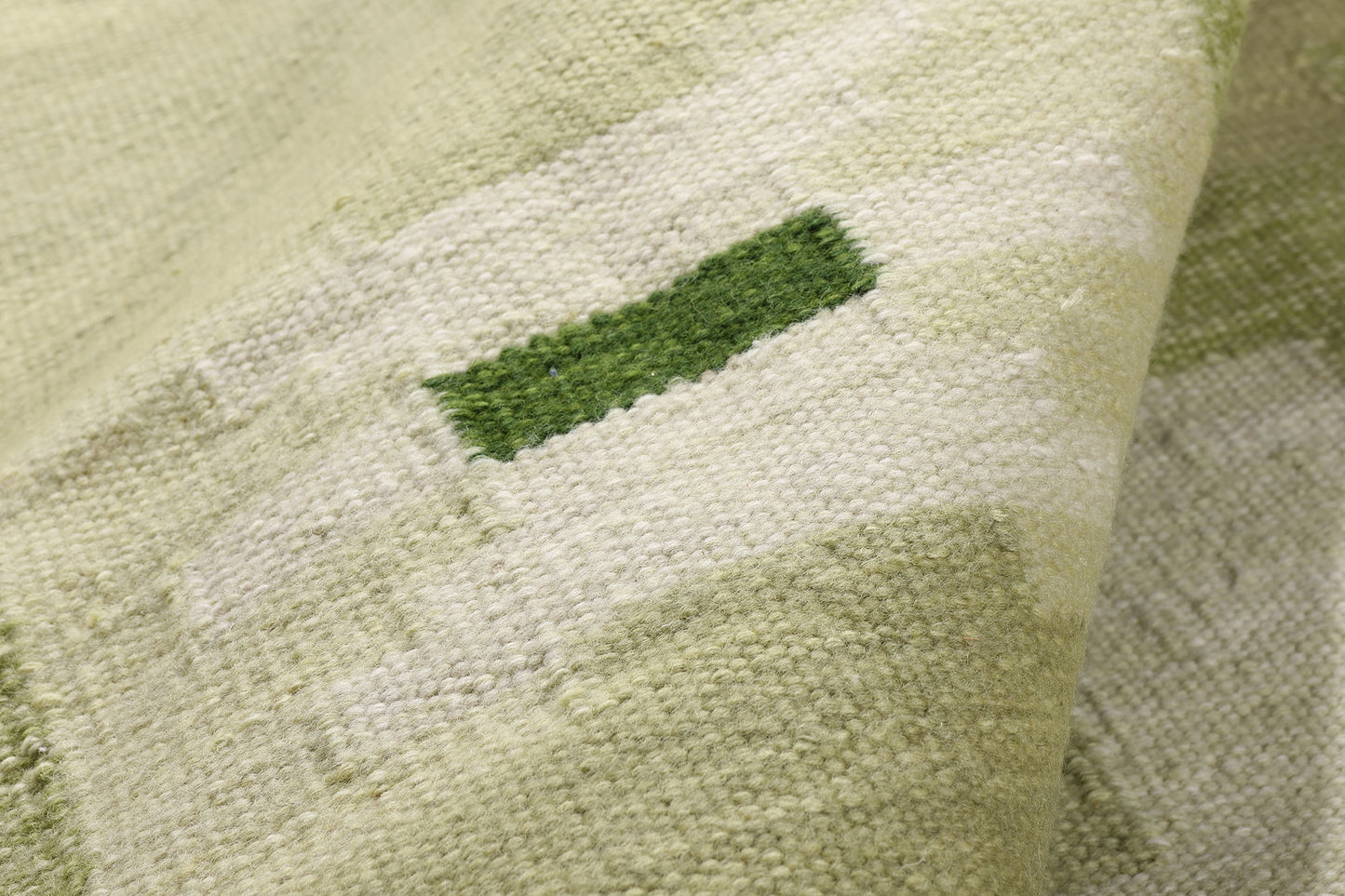 9 x 11 - Green New Kilim Rug - 31353