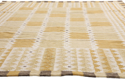 8 x 10 - Gold New Kilim Rug - 31354