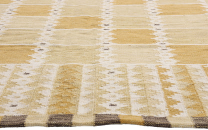 8 x 10 - Gold New Kilim Rug - 31354