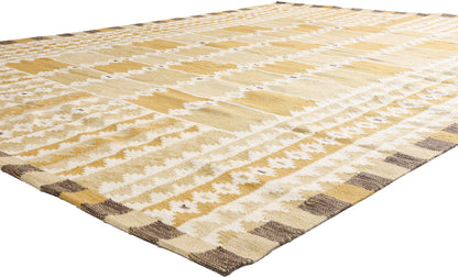 9 x 12 - Gold New Kilim Rug - 31355