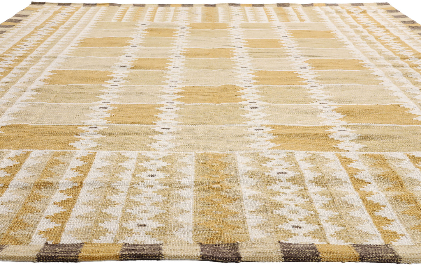 9 x 12 - Gold New Kilim Rug - 31355