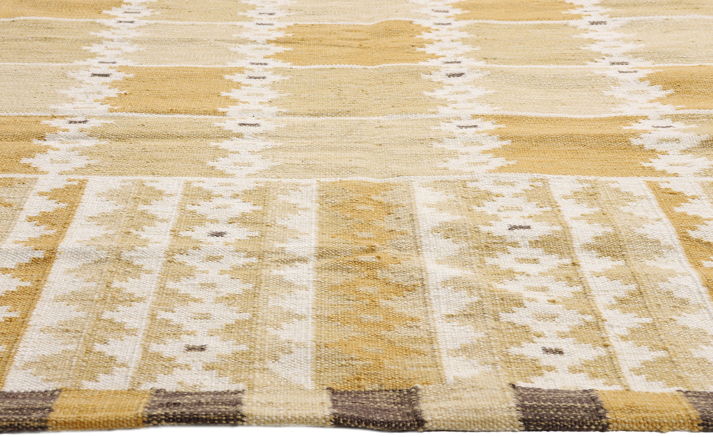 9 x 12 - Gold New Kilim Rug - 31355