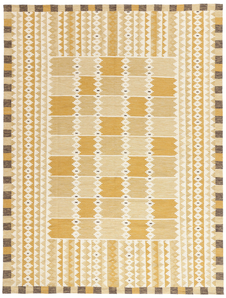 9 x 12 - Gold New Kilim Rug - 31355