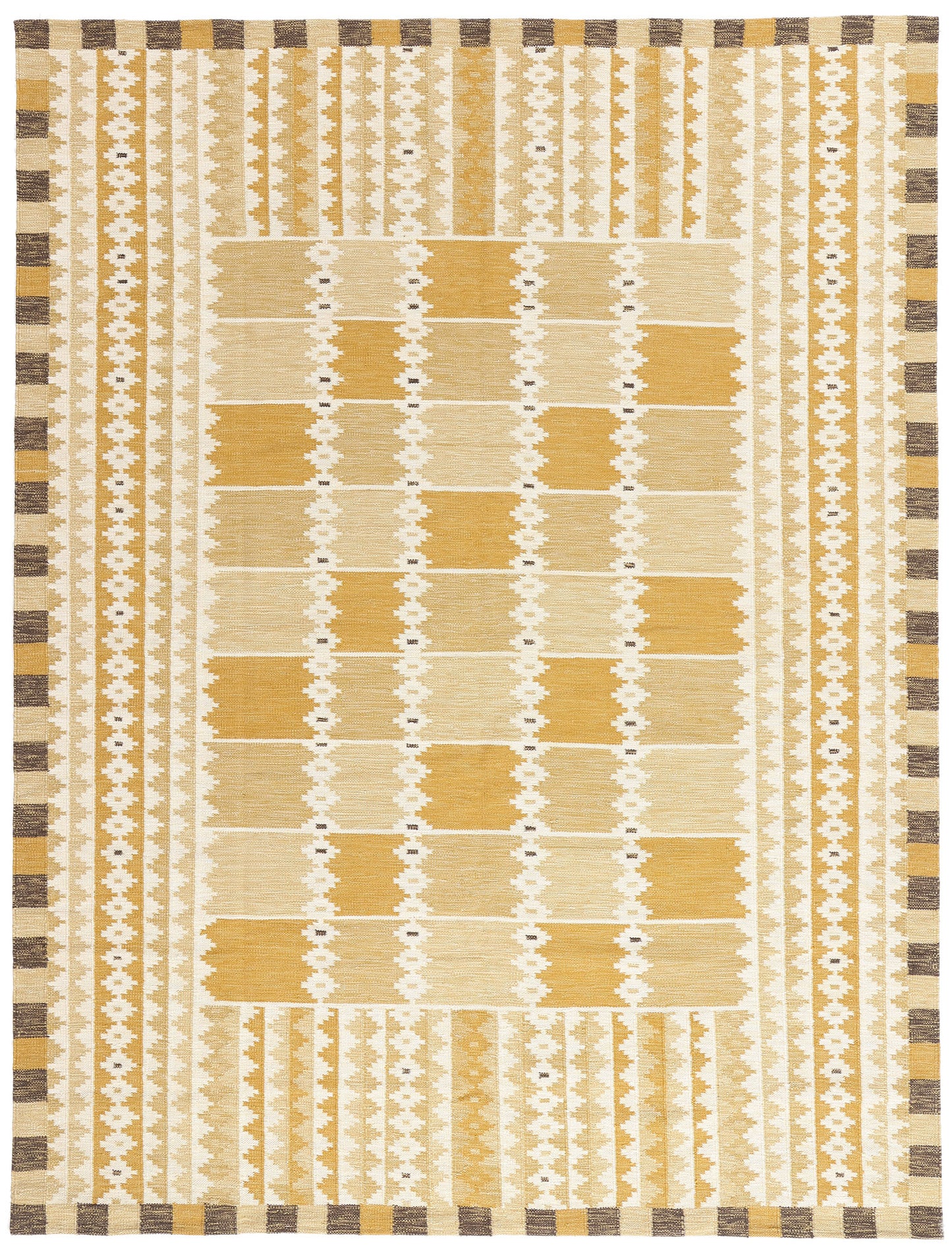 9 x 12 - Gold New Kilim Rug - 31355