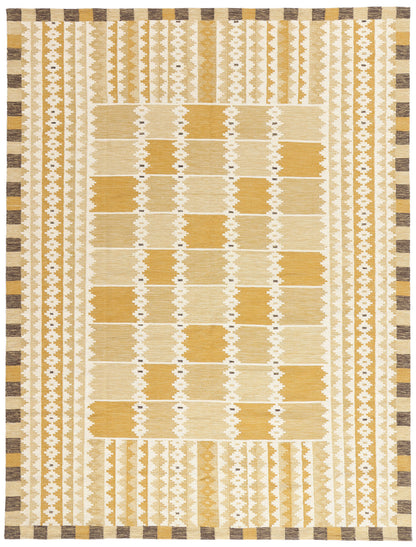 9 x 12 - Gold New Kilim Rug - 31355