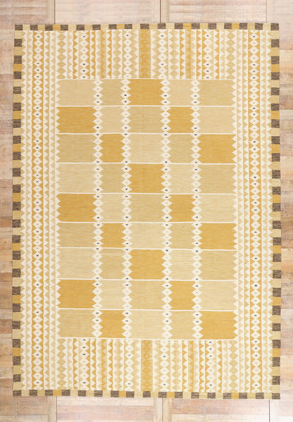 10 x 14 - Gold New Kilim Rug - 31356