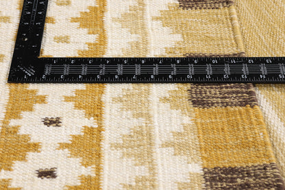 10 x 14 - Gold New Kilim Rug - 31356