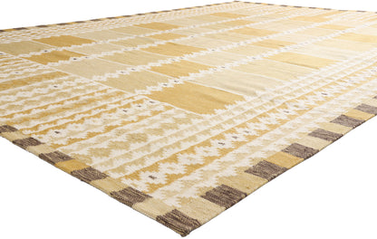 10 x 14 - Gold New Kilim Rug - 31356