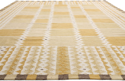 10 x 14 - Gold New Kilim Rug - 31356