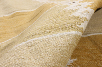 10 x 14 - Gold New Kilim Rug - 31356