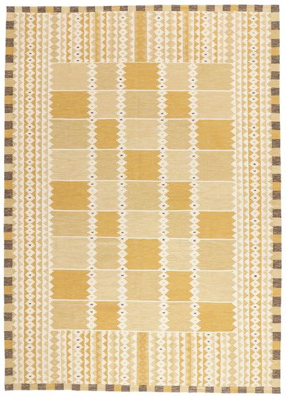 10 x 14 - Gold New Kilim Rug - 31356