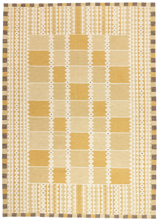 10 x 14 - Gold New Kilim Rug - 31356