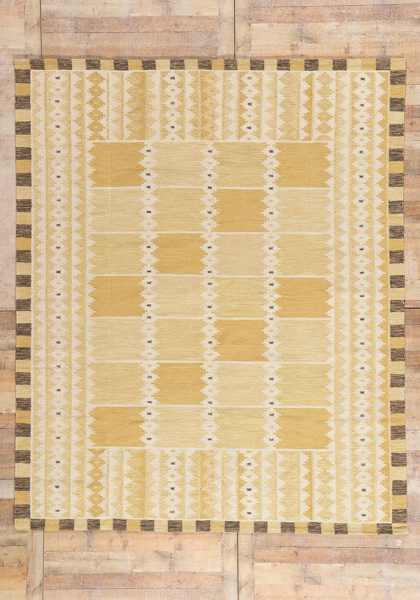 8 x 10 - Gold New Kilim Rug - 31357