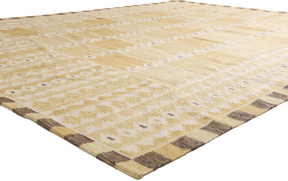 9 x 10 - Gold New Kilim Rug - 31358