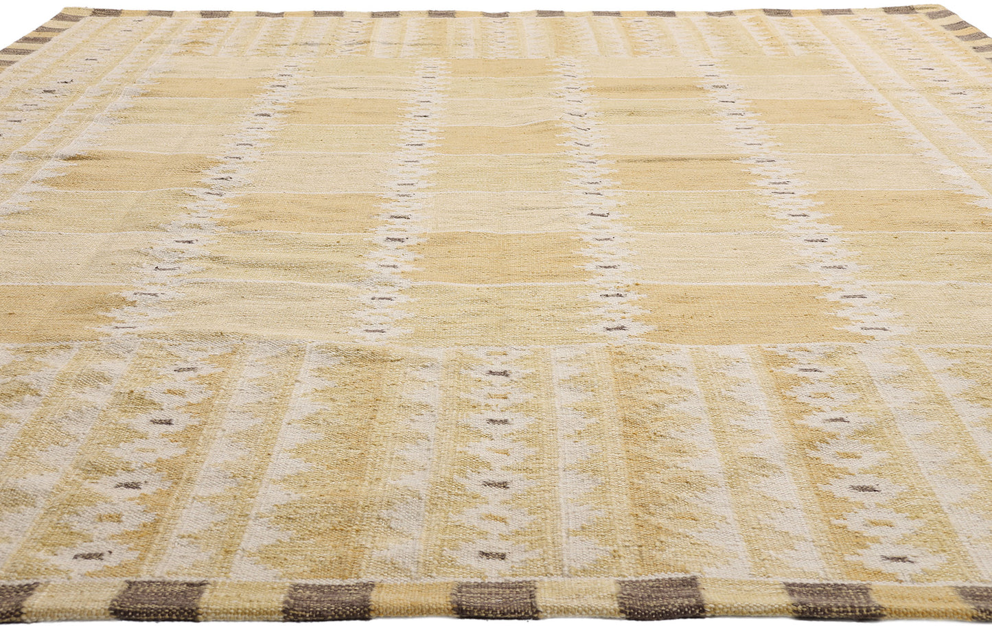 9 x 10 - Gold New Kilim Rug - 31358