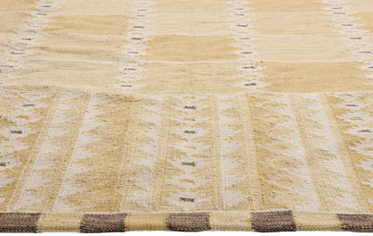 9 x 10 - Gold New Kilim Rug - 31358