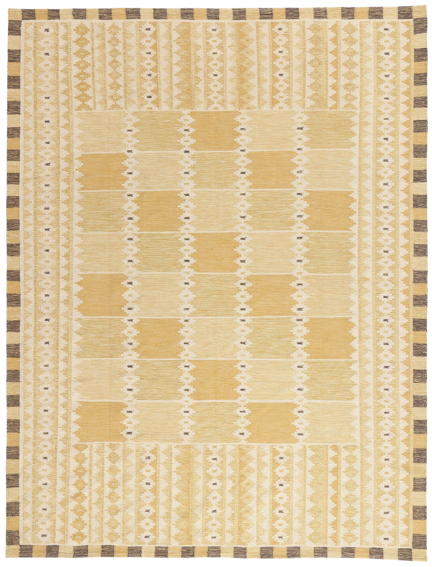 9 x 10 - Gold New Kilim Rug - 31358