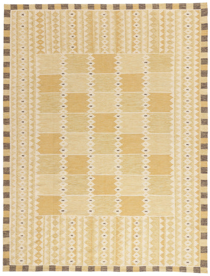 9 x 10 - Gold New Kilim Rug - 31358