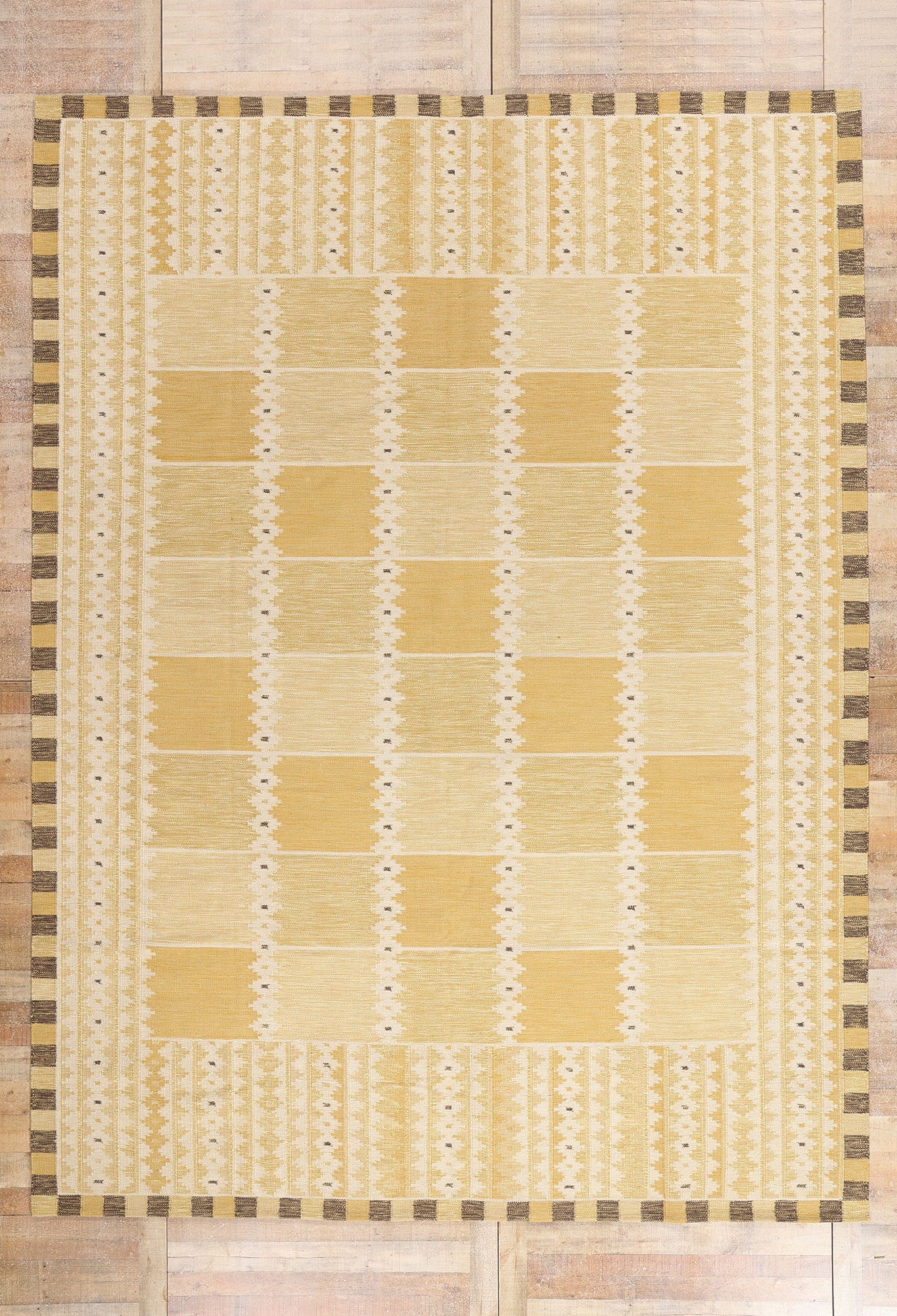 10 x 14 - Gold New Kilim Rug - 31359