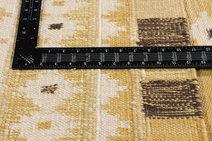 10 x 14 - Gold New Kilim Rug - 31359