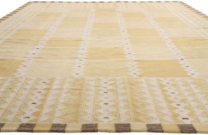 10 x 14 - Gold New Kilim Rug - 31359