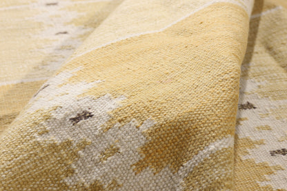 10 x 14 - Gold New Kilim Rug - 31359