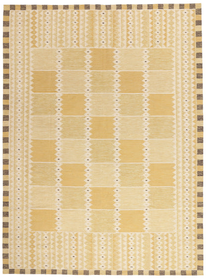 10 x 14 - Gold New Kilim Rug - 31359