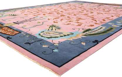 10 x 14 - Pink New Chinese Art Deco Rug - 31367