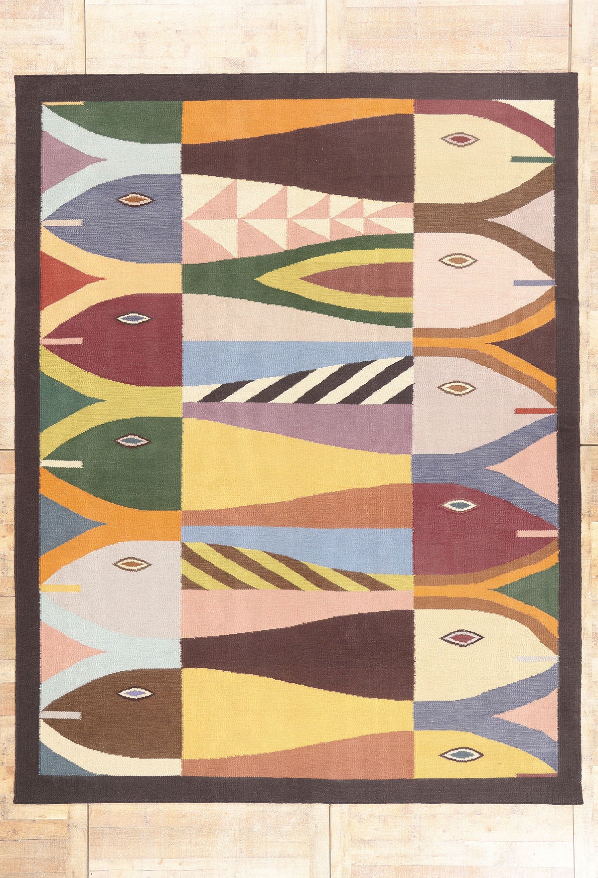 9 x 12 - Multicolor New Indian Kilim Rug - 31368