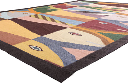 9 x 12 - Multicolor New Indian Kilim Rug - 31368
