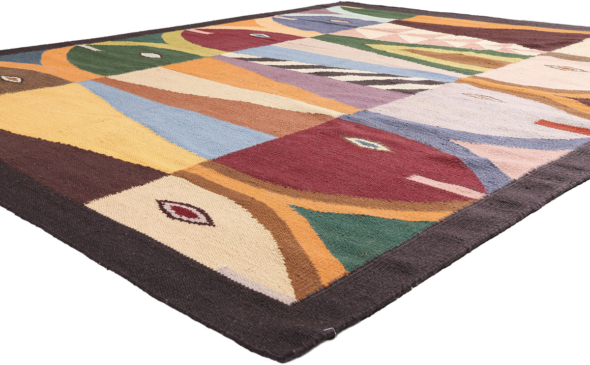 8 x 10 - Multicolor New Indian Kilim Rug - 31369