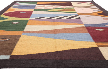 8 x 10 - Multicolor New Indian Kilim Rug - 31369