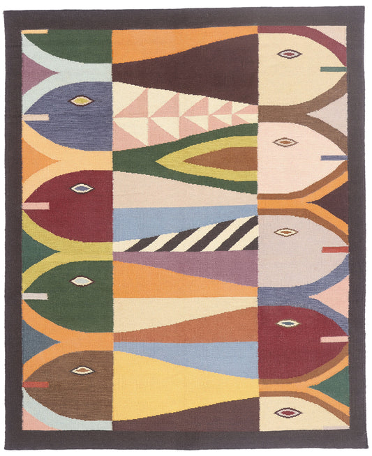 8 x 10 - Multicolor New Indian Kilim Rug - 31369