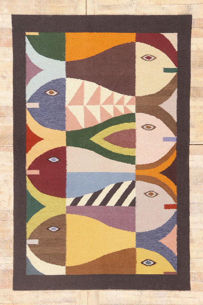 5 x 8 - Multicolor New Indian Kilim Rug - 31370