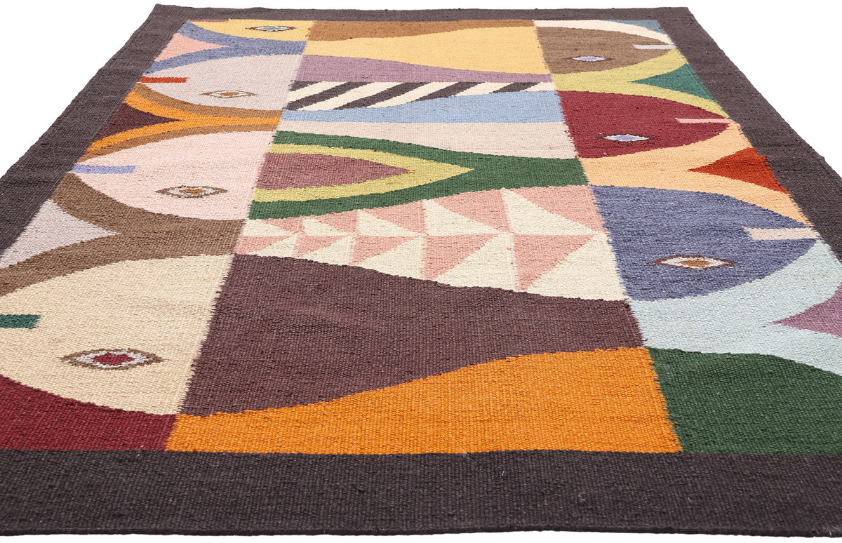5 x 8 - Multicolor New Indian Kilim Rug - 31370