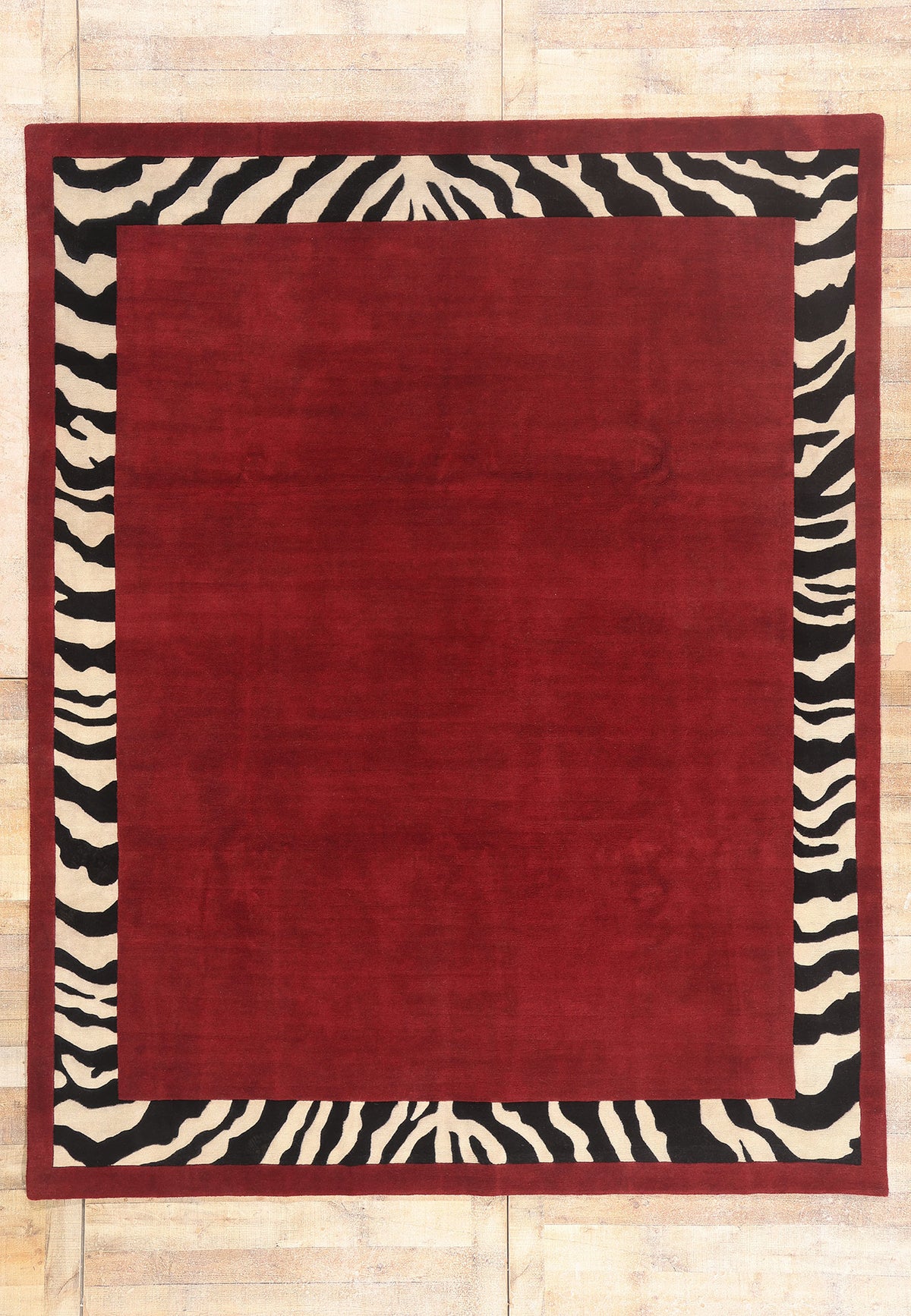 8 x 10 - Red New Contemporary Indian Rug - 31371