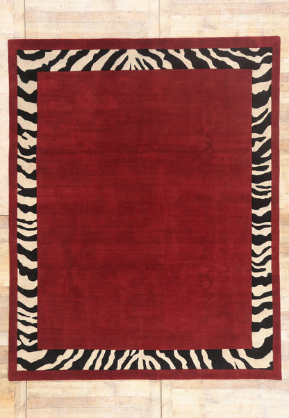 8 x 10 - Red New Contemporary Indian Rug - 31371